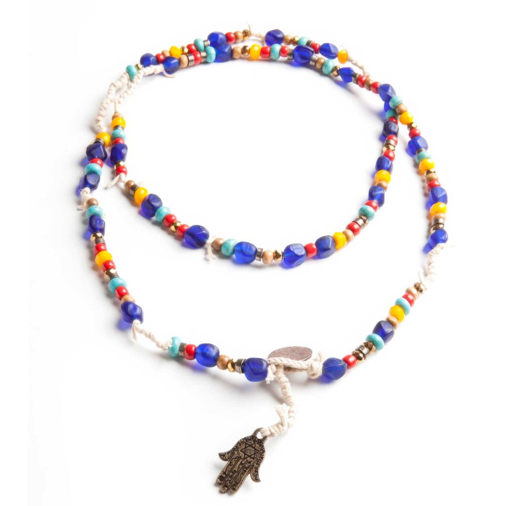 Armband och halsband med attityd och hjärta – fair trade från Guatemala 14 Yoga med Wakami Amuleti: Protection Necklace WA0366