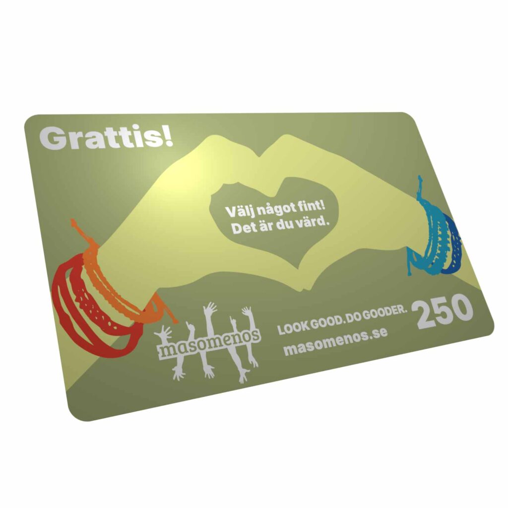Presentkort på smycken 250 kronor