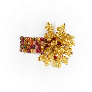 Guate!Guate Pyro guld/röd ring MoM12-GUR, Guatemala, konsthantverk, Pyro, smycke