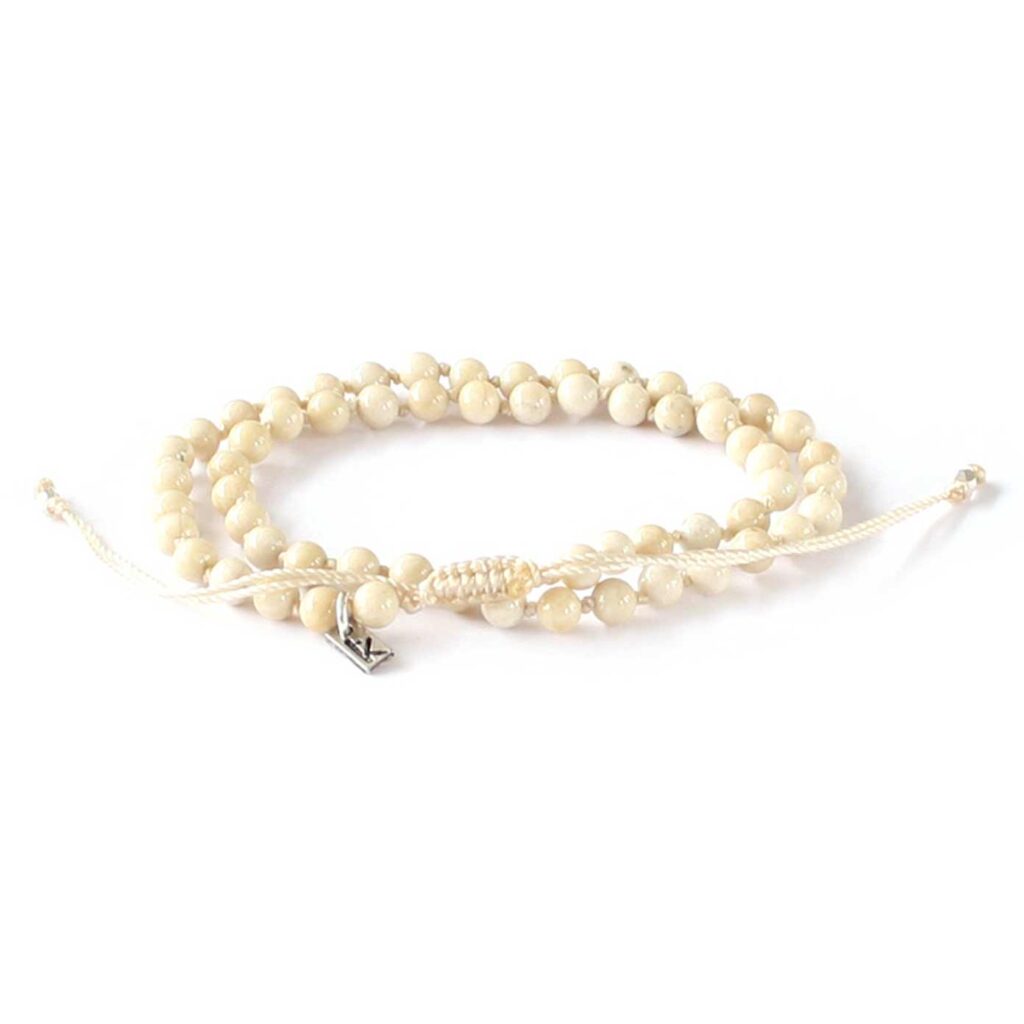 Wakami Energy - Bracelet Health - Beige WA0529-01, armband, Fair Trade, Guatemala, hantverk, pärlor
