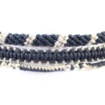 3-pack, armband, Fair Trade, Guatemala, handtillverkat, Masomenos, mörkblå, paket & kombinationer, silver, Wakami