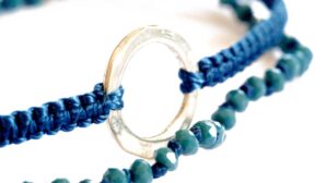 Yoga-armband från Wakami: Inner Health Balance i blått