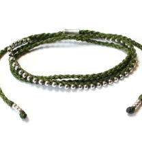Wakami WA0586-03 Life Is What You Make of It grönt choker-halsband