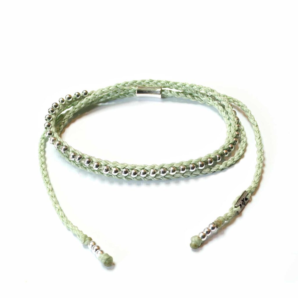 Choker-halsband i pistagegrönt