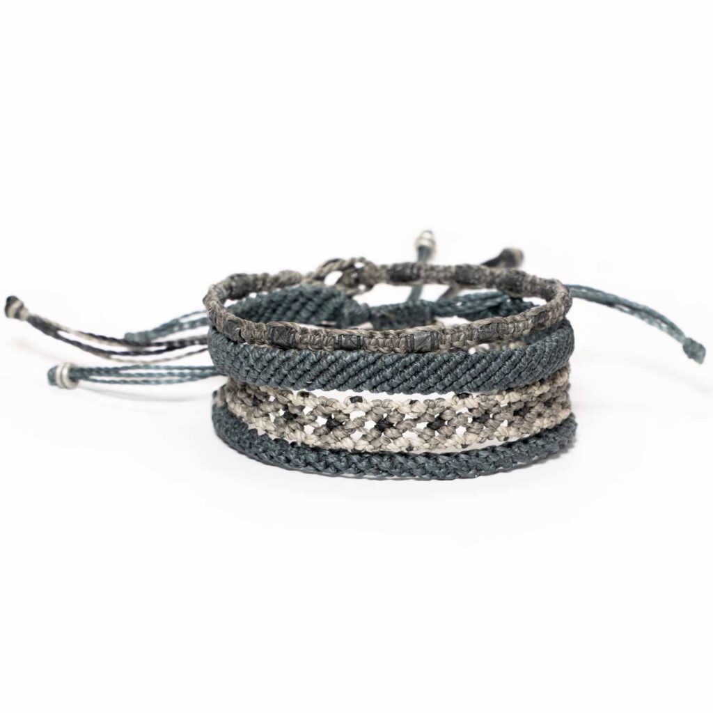 Wakami Resolute Kreation stålgrått armband för män