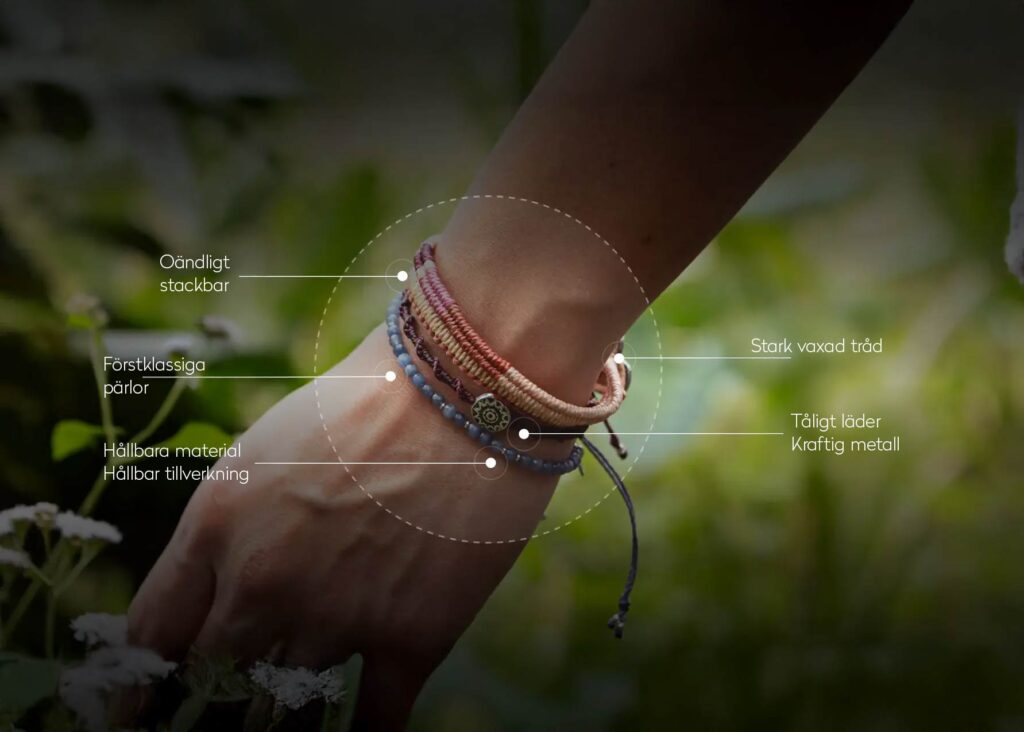 Armband och halsband med attityd och hjärta – fair trade från Guatemala 2 long lasting style